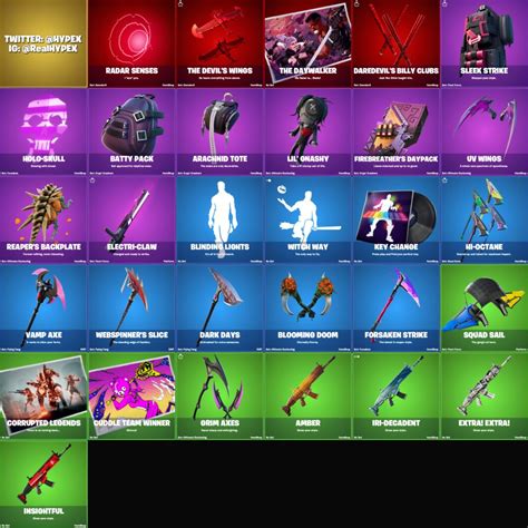 fortnite all cosmetics|More.